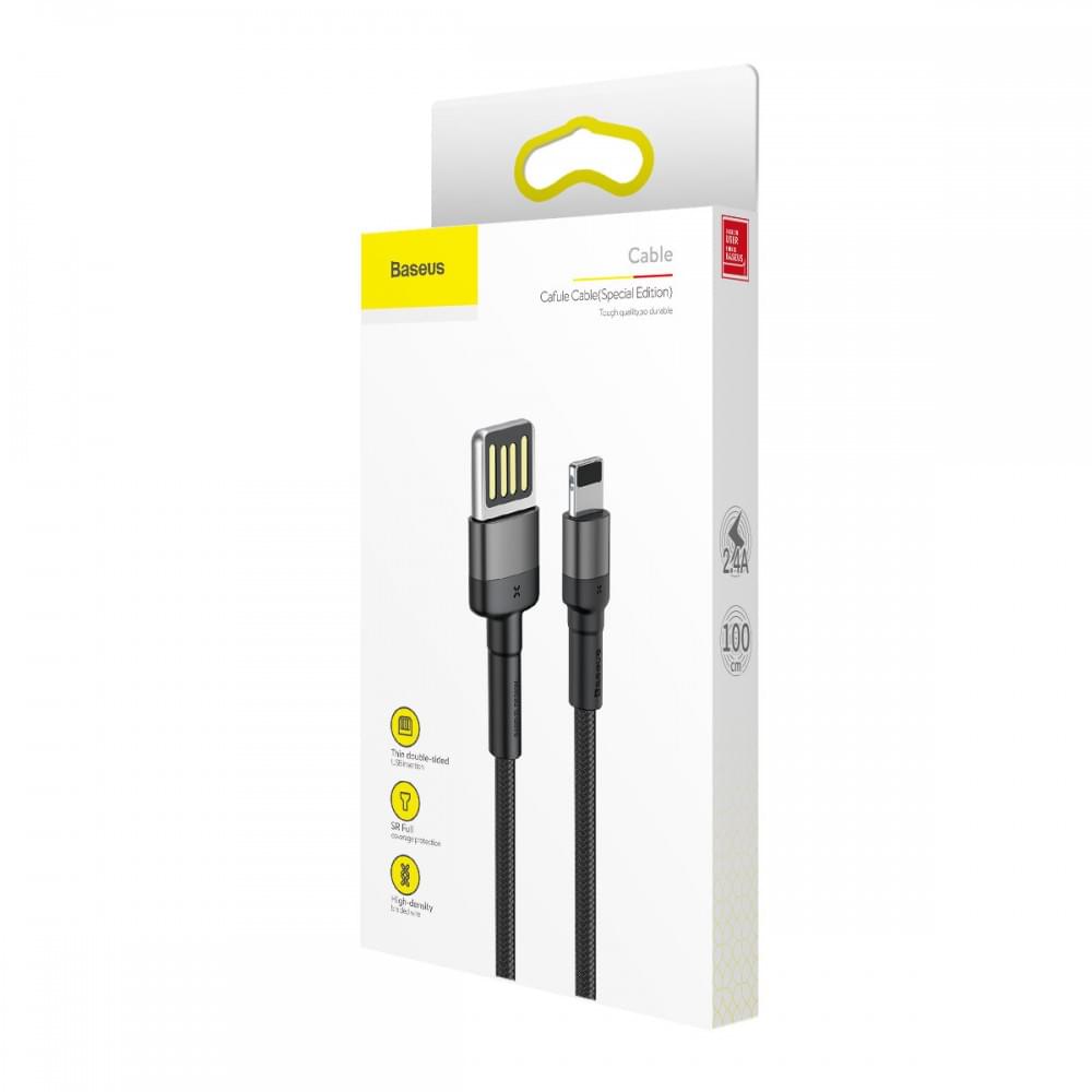 Дата кабель Baseus Cafule Lightning Cable Special Edition 2.4A (1m) (CALKLF-G)