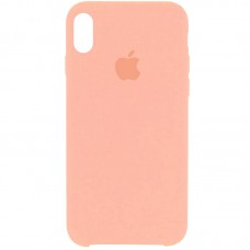 Чохол Silicone Case (AA) для Apple iPhone X (5.8") / XS (5.8") Рожевий / Light Flamingo