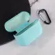 Силіконовий футляр з мікрофіброю для навушників Airpods Pro Бірюзовий / Marine Green