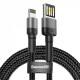 Дата кабель Baseus Cafule Lightning Cable Special Edition 1.5A (2m) (CALKLF-H) Сірий