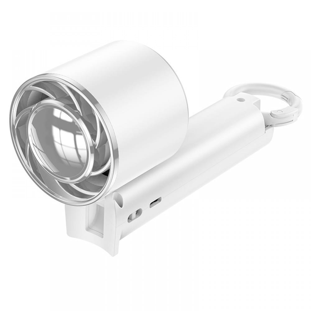 Портативний вентилятор Hoco HX61 Exquisite handheld folding fan 1200 mAh White