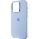 Чохол Silicone Case Metal Buttons (AA) для Apple iPhone 14 Pro Max (6.7") Блакитний / Blue Fog