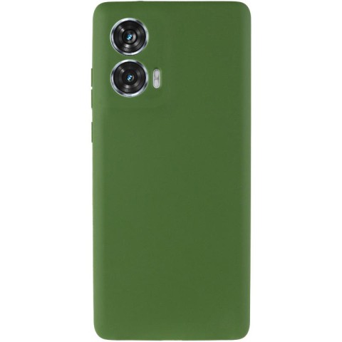 Чохол Silicone Cover Lakshmi Full Camera (AA) для Motorola Edge 50 Зелений / Dark green