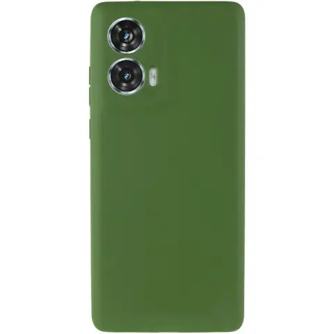 Чохол Silicone Cover Lakshmi Full Camera (AA) для Motorola Edge 50 Зелений / Dark green