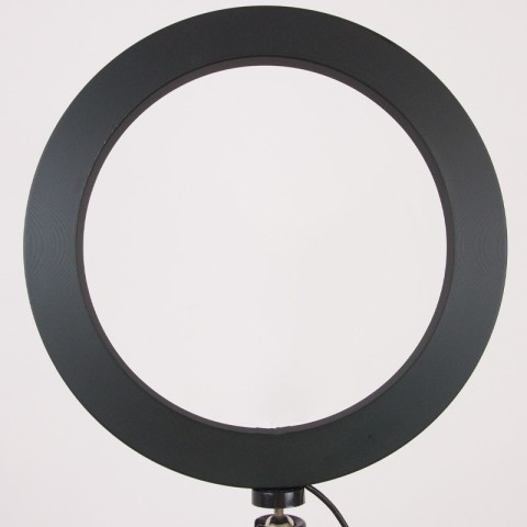 Кільцева світлодіодна LED лампа Flat Ring 8" Black
