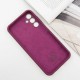 Чохол Silicone Cover Lakshmi Full Camera (AAA) with Logo для Samsung Galaxy A36 Бордовий / Plum