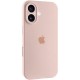Чохол Silicone Case Full Camera Protective (AA) для Apple iPhone 16 (6.1") Рожевий / Pink Sand