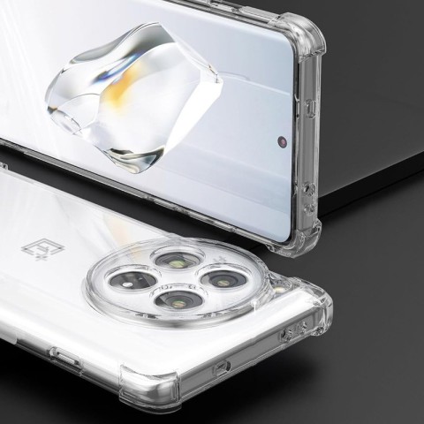 TPU чохол GETMAN Ease logo посилені кути Full Camera для OnePlus 12 Безбарвний (прозорий)