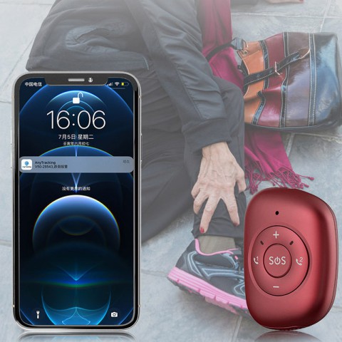 Трекер GPS V50 Tracker Pendant SIM (4G LTE with 2G GSM fallback) 1000mAh Red