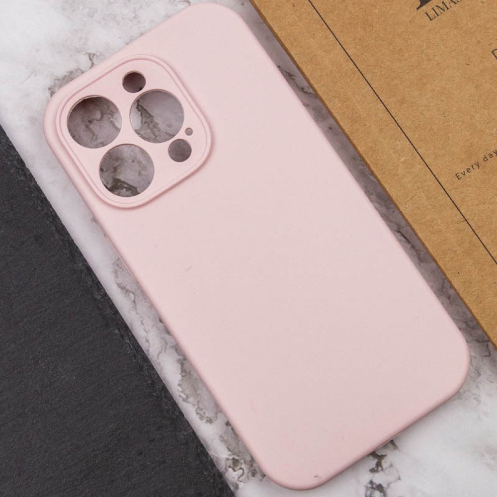 Чохол Silicone Case Full Camera Protective (AA) NO LOGO для Apple iPhone 16 Pro (6.3") Рожевий / Chalk Pink