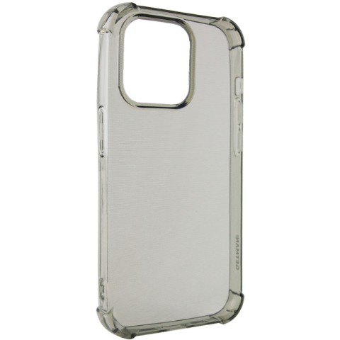 TPU чохол GETMAN Ease logo посилені кути для Apple iPhone 14 Pro Max (6.7") Сірий (прозорий)