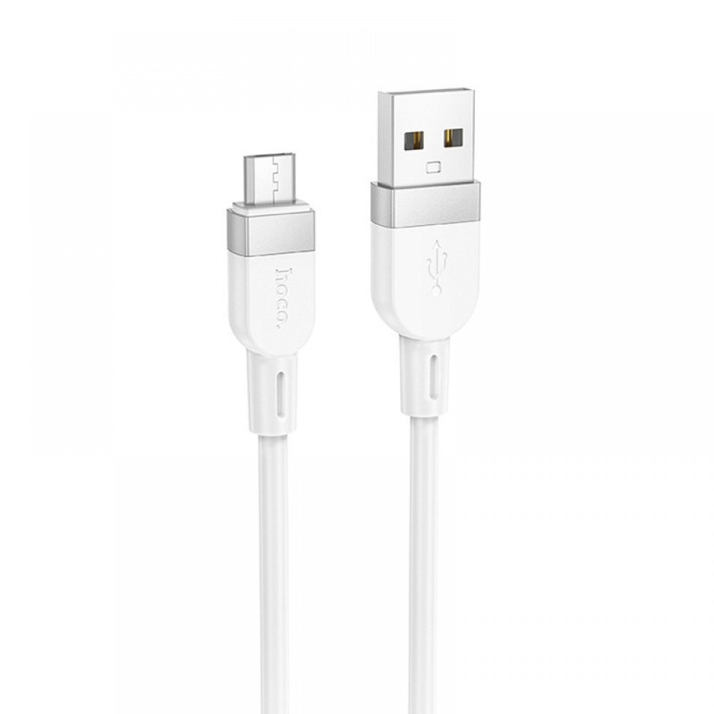 Дата кабель Hoco X109 Energy silicone USB to MicroUSB (1m) White
