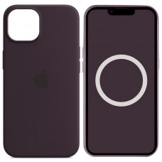 Чохол Silicone case (AAA) full with Magsafe and Animation для Apple iPhone 14 (6.1") Фіолетовий / Elderberry