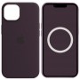 Чохол Silicone case (AAA) full with Magsafe and Animation для Apple iPhone 14 (6.1") Фіолетовий / Elderberry