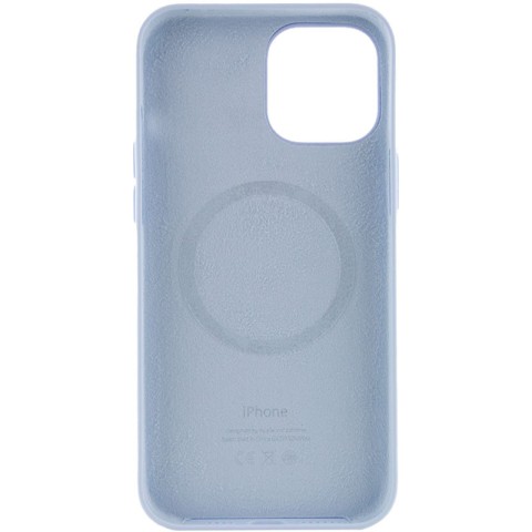 Чохол Silicone case (AAA) with Magsafe and Animation для Apple iPhone 12 Pro Max (6.7") Блакитний / Cloud Blue