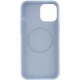 Чохол Silicone case (AAA) with Magsafe and Animation для Apple iPhone 12 Pro Max (6.7") Блакитний / Cloud Blue