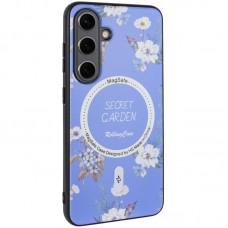 TPU+PC чохол Secret Garden with MagFit для Samsung Galaxy S24 Lilac