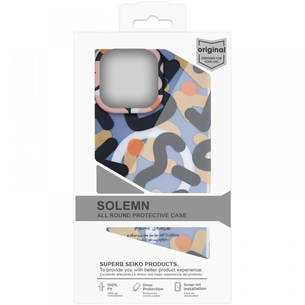 TPU чохол Pastel Chaos with MagSafe для Apple iPhone 16 Pro (6.3") Black