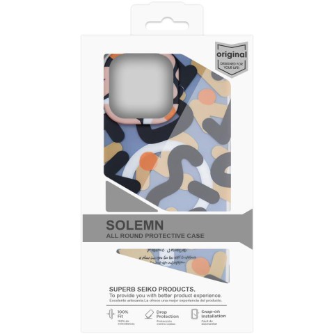 TPU чохол Pastel Chaos with MagSafe для Apple iPhone 16 Pro (6.3") Black