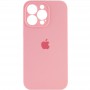 Чохол Silicone Case Full Camera Protective (AA) для Apple iPhone 13 Pro Max (6.7") Рожевий / Light pink / PVH