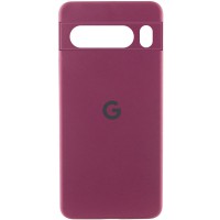 Чохол Silicone Cover Lakshmi Full Camera (AAA) with Logo для Google Pixel 8 Pro Бордовий / Plum
