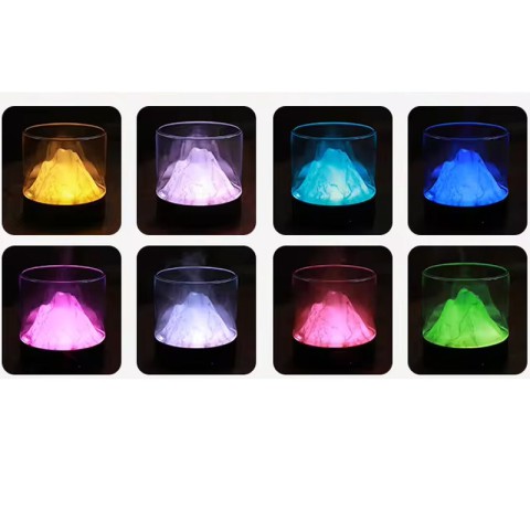 Зволожувач повітря з арома D5 Mountain gradient colour 300ml White