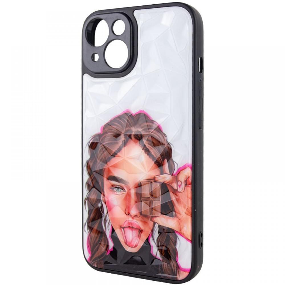 TPU+PC чохол Prisma Ladies для Apple iPhone 14 (6.1") Chocolate