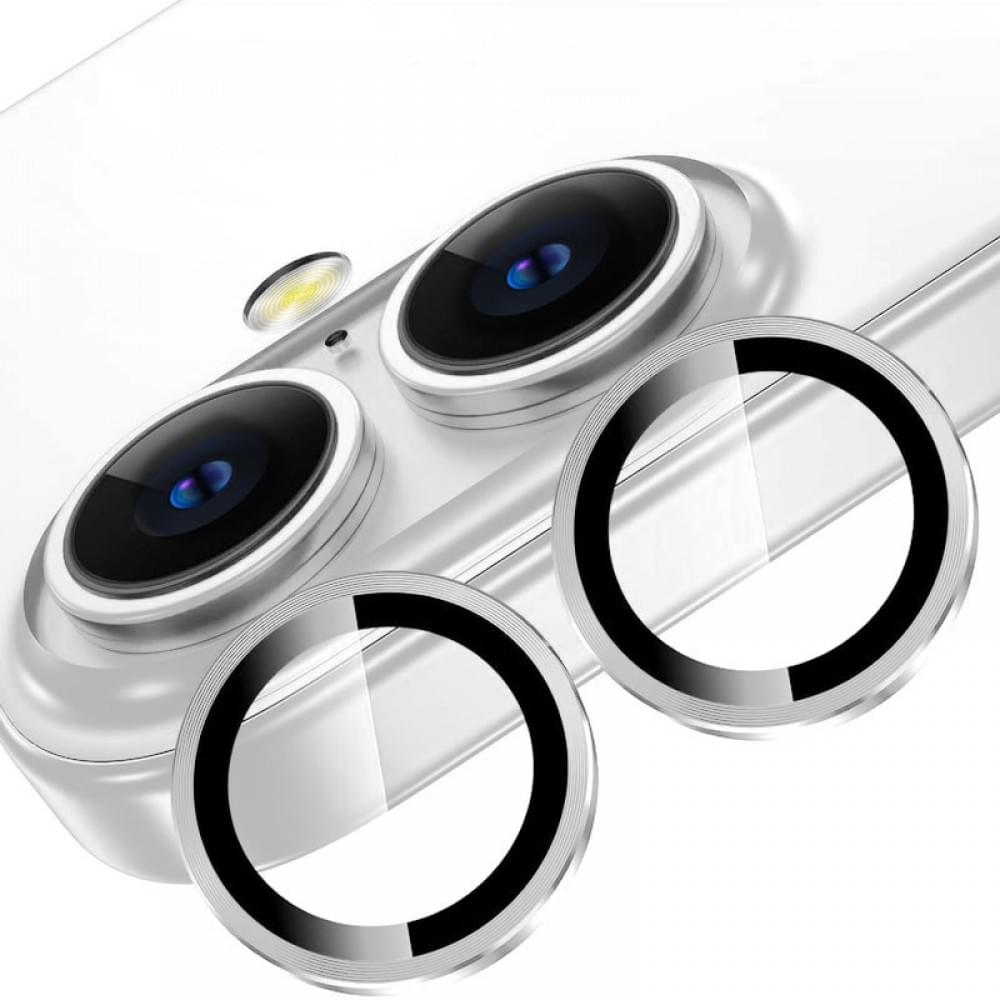 Защитное стекло Metal Classic на камеру (в упак.) для Apple iPhone 16 (6.1") / 16 Plus (6.7")