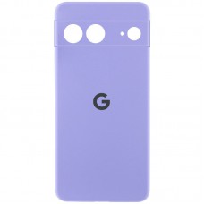 Чохол Silicone Cover Lakshmi Full Camera (AAA) with Logo для Google Pixel 7 Бузковий / Dasheen