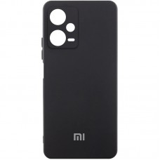 Чохол Silicone Cover Lakshmi Full Camera (AA) with logo для Xiaomi Redmi Note 12 Pro 5G Чорний / Black
