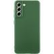 Чохол TPU GETMAN Liquid Silk Full Camera для Samsung Galaxy S21 FE Зелений / Dark green