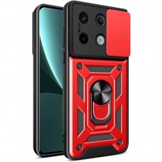 Ударостійкий чохол Camshield Serge Ring для Xiaomi Redmi Note 13 Pro 4G / Poco M6 Pro 4G Червоний