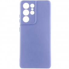 Чохол Silicone Cover Lakshmi Full Camera (A) для Samsung Galaxy S21 Ultra Бузковий / Dasheen