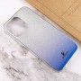 TPU+Glass чохол Swarovski для Apple iPhone 13 Pro (6.1") Синій