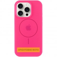 Чохол Silicone Case Full Protective (AA) V2 with MagSafe для Apple iPhone 15 Pro (6.1") Рожевий / Barbie pink