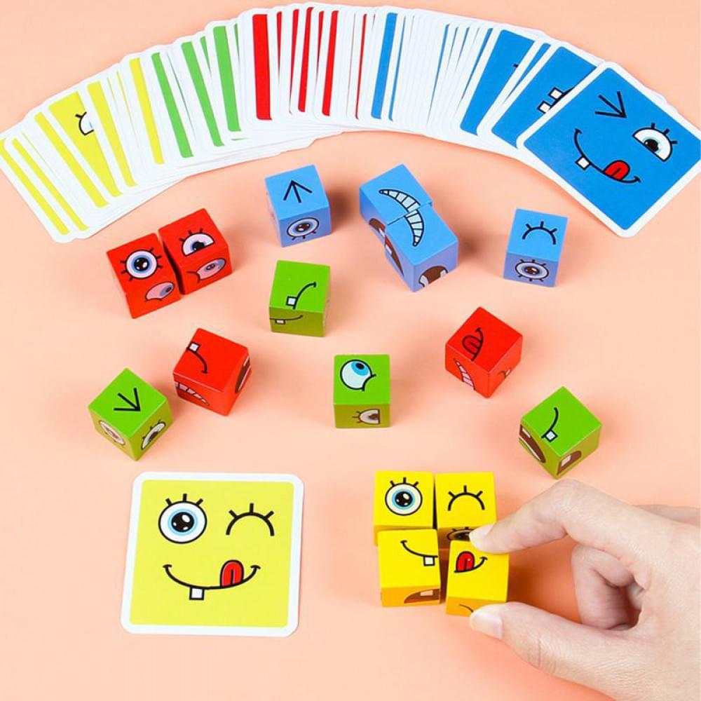 Настільна інтерактивна гра Ummi Face Change Rubik's Cube White