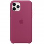 Чохол Silicone case (AAA) для Apple iPhone 11 Pro Max (6.5") Малиновий / Pomegranate