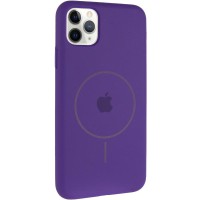 Чохол Silicone Case Full Protective (AA) with MagSafe для Apple iPhone 11 Pro Max (6.5") Фіолетовий / Amethyst