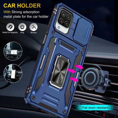 Ударостійкий чохол Camshield Army Ring для Samsung Galaxy M53 5G Синій / Navy