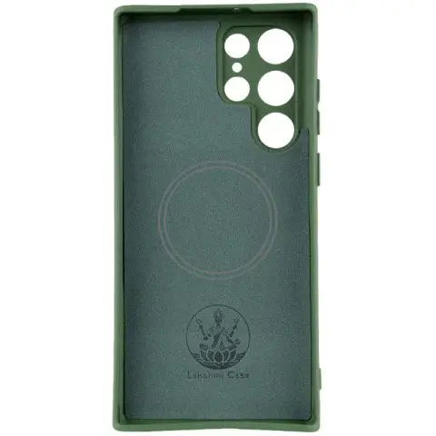 Чохол Silicone Cover Lakshmi Full Camera (AA) with MagFit для Samsung Galaxy S25 Ultra Зелений / Dark green