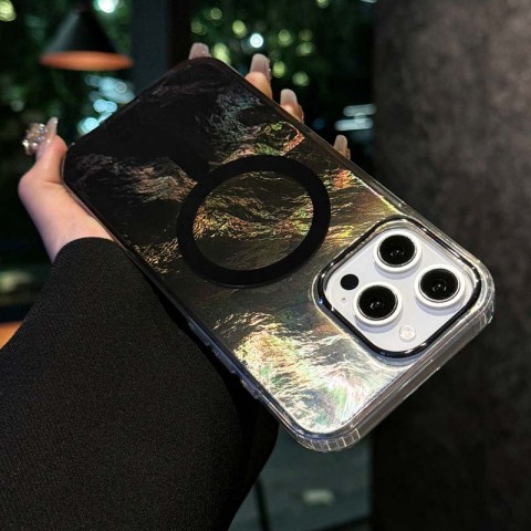 Чохол TPU Shiny Mountain (MagFit) для Apple iPhone 16 Pro (6.3") Black