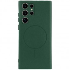 Чохол Silicone Cover Lakshmi Full Camera (AA) with MagFit для Samsung Galaxy S25 Ultra Зелений / Dark green