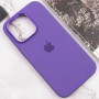 Чохол Silicone Case Metal Buttons (AA) для Apple iPhone 13 Pro (6.1") Фіолетовий / Iris