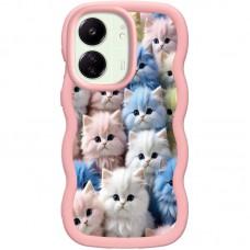 Чохол TPU Cloudy Pictures для Xiaomi Redmi 13C / Poco C65 Kittens