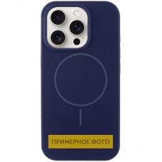 Чохол Silicone Case Full Protective (AA) NO LOGO with MagSafe для Apple iPhone 15 Plus (6.7") Темно-синій / Midnight blue