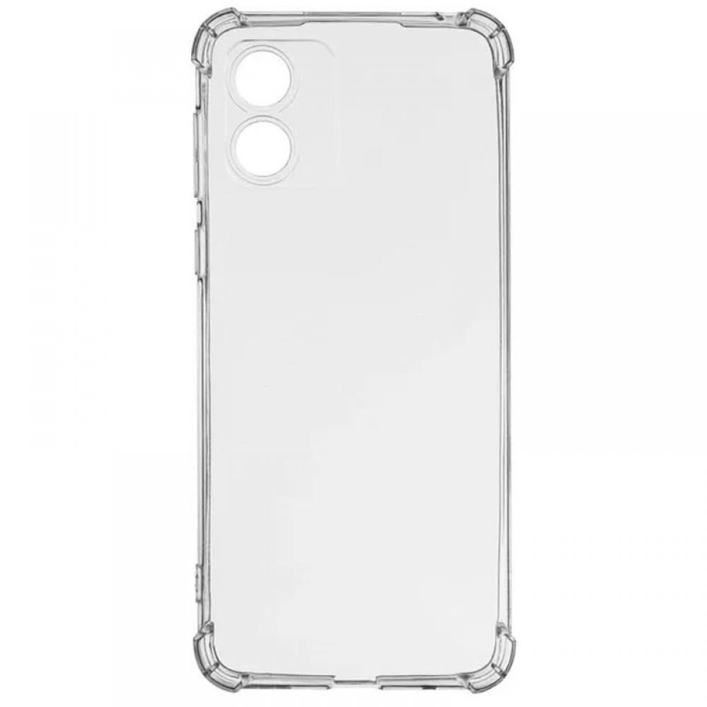 TPU чохол GETMAN Ease logo посилені кути Full Camera для Motorola Moto E13 Безбарвний (прозорий)