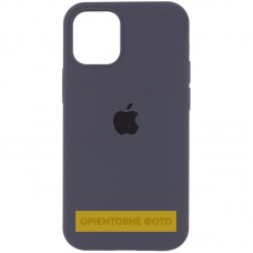 Чохол Silicone Case (AA) Logo with MagSafe для Apple iPhone 16e (6.1") Сірий / Dark Gray
