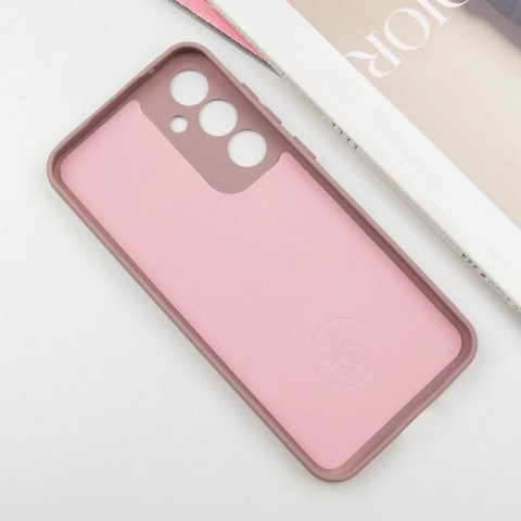 Чохол Silicone Cover Lakshmi Full Camera (AA) with logo для Samsung Galaxy S25 Рожевий / Pink Sand