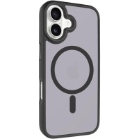 TPU+PC чохол Metal Buttons with MagSafe для Apple iPhone 17 (6.3") Чорний / Black