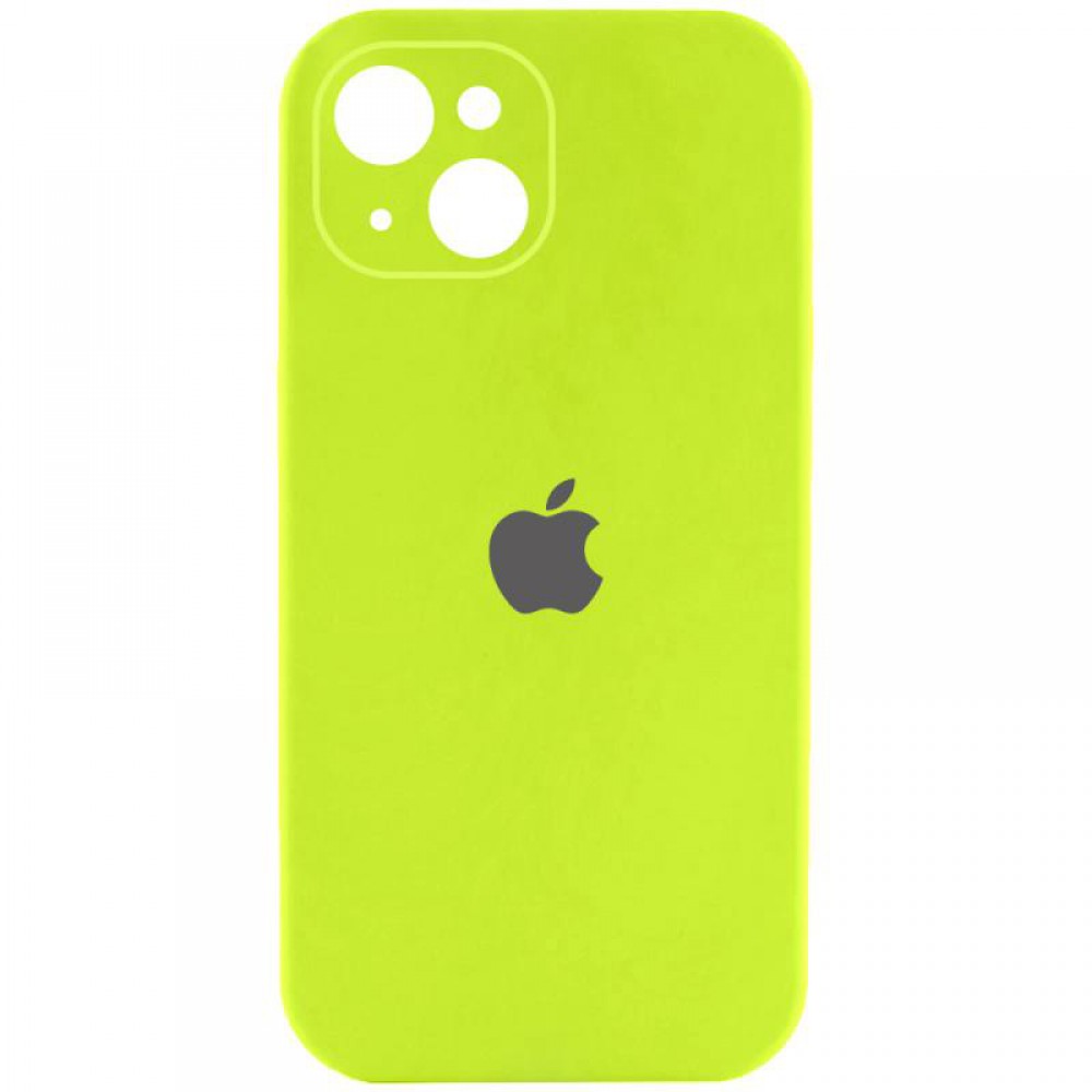 Чохол Silicone Case Full Camera Protective (AA) для Apple iPhone 13 (6.1") Кислотно-зелений / Acid Green Чохол Silicone Case Full Camera Protective (AA) для Apple iPhone 13 (6.1") Кислотно-зелений / Acid Green